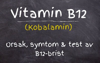 Orsak, symtom och test av B12-brist