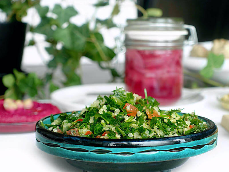 Tabbouleh (med quinoa istället för bulgur)